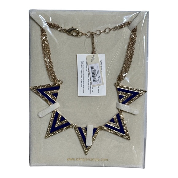 AMRITA SINGH STATEMENT RED BLUE AND GOLD COLLAR STYLE NECKLACES **NWT** - Picture 2 of 7